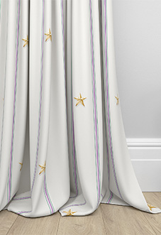 Merrily, Merry Stripy Violet - Made to Measure Curtains